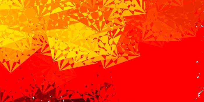 Light Red, Yellow vector template with triangle shapes.