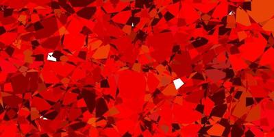 Dark Red, Yellow vector background with polygonal forms.