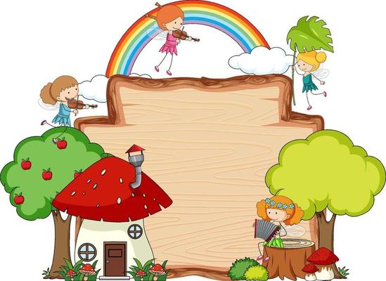 Fairy tale banner template