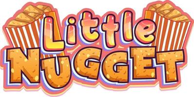 Little Nugget logo text design vector