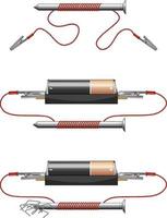 Science experiment of circuits vector