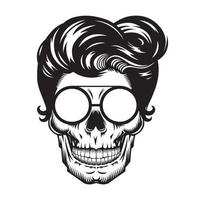 Skull Mom Head design on white background. Halloween. skull head logos vector