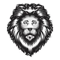 Lion Head design on white background. Lion Head Line Art logos . vector
