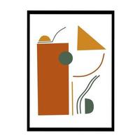 contemporary artistic trendy minimalist abstract illustration vector