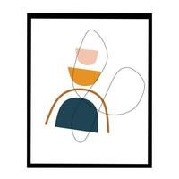 ilustración abstracta minimalista de moda artística contemporánea vector