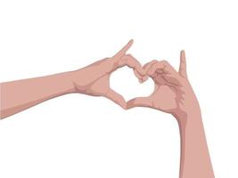 Heart Finger on illustration graphic vector