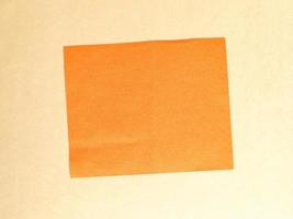 Blank orange tag label photo