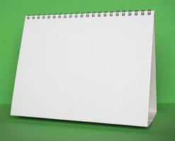 Blank calendar page photo