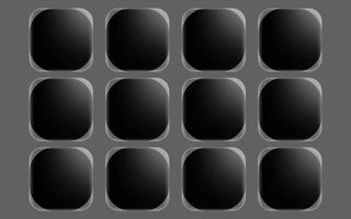 elegant button monochrome element template vector