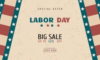 Labor Day Background Special Offer Sale Promotion vector