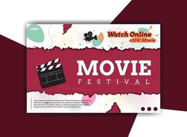 banner design for film festival vector