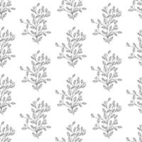 Floral seamless pattern. Isolated on white background vector