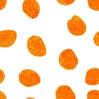 Colorful seamless pattern with illustrations of dried apricots vector