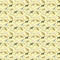 Vector dog pattern