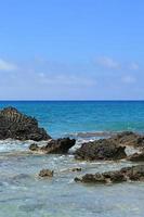 Falassarna beach blue lagoon crete island summer 2020 covid19 holidays photo