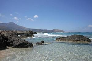 Falassarna beach blue lagoon crete island summer 2020 covid19 holidays photo