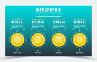 elemento de idea principal de infografía vector