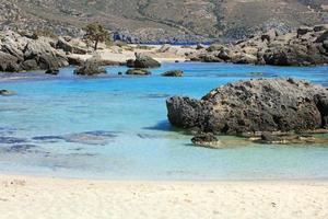 Kedrodasos beach crete island greece blue lagoon crystal waters corals