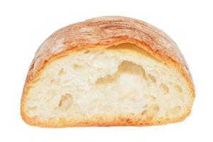 Bread isolated over white photo