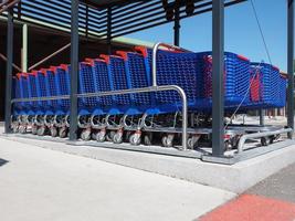 Shopping cart trolleys photo