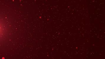 Red particle background with flare video