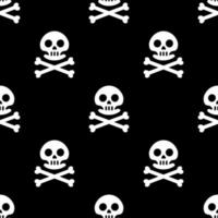 seamless pattern with skulls. halloween seamless texture vector