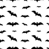 seamless pattern with bats. halloween texture vector