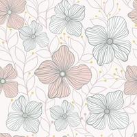 Florals seamless pattern vector