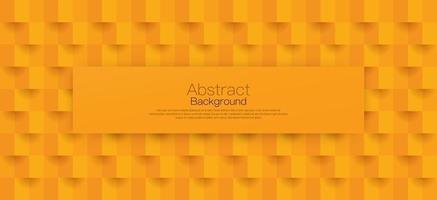 Abstract geometric shape orange background vector