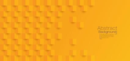 Abstract geometric shape orange background vector