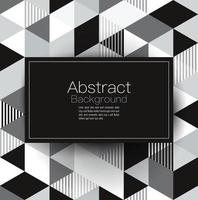 Abstract geometric shape black and white background vector