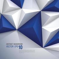 Abstract geometric shape white and blue background vector