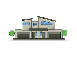 Modern Real Estate House vector