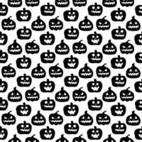 Seamless repeating pattern with Halloween symbols. silhouettes vector