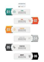 Business infographic  template with step or option design. vector