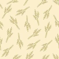 pattern with simple wheat vector