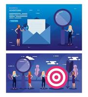 Target envelope and people vector design