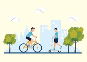 People and healthy lifestyle concept vector design