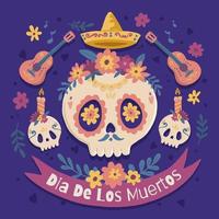 Dia de Los Muertos Background vector