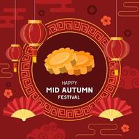 Mid Autumn Festival Background vector