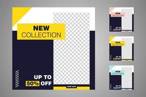 Suitable for social media posts templates and web or internet ads. vector