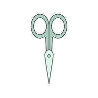Small scissors icon. Nail scissors vector