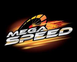 mega speed, concept design vector. vector