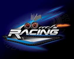 RACING ICON DESIGN CONCEPT VECTOR