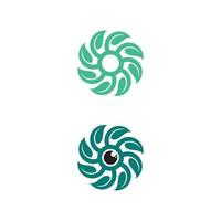 Logos of green Tree leaf ecology design nature logo vector