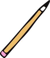 Vector isolated element back to school simple pencil