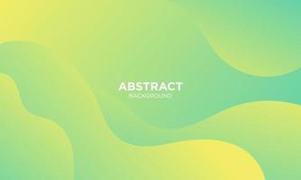 Abstract Green Fluid Wave Background vector