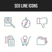 Seo and Business icons for commercial use vector