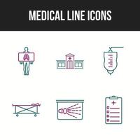 Pack de iconos médicos para uso personal y comercial. vector