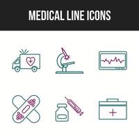 Beautiful Medical vector icon set for commercial use